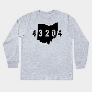 43204 Zip Code Columbus OHio Westgate Kids Long Sleeve T-Shirt